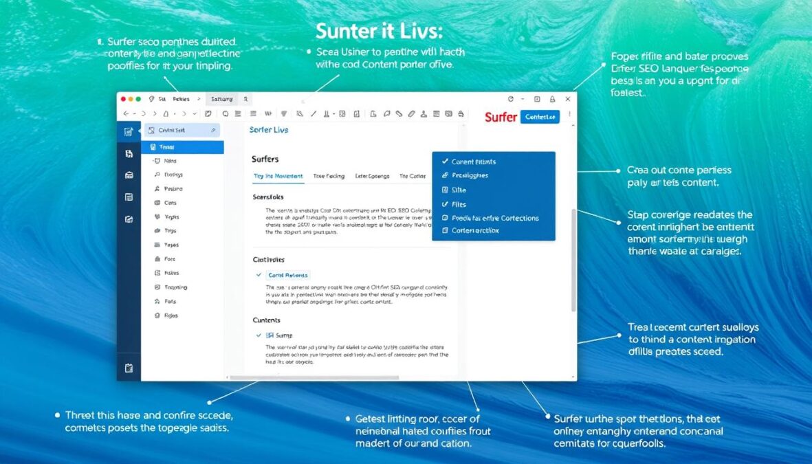 Surfer SEO content editor