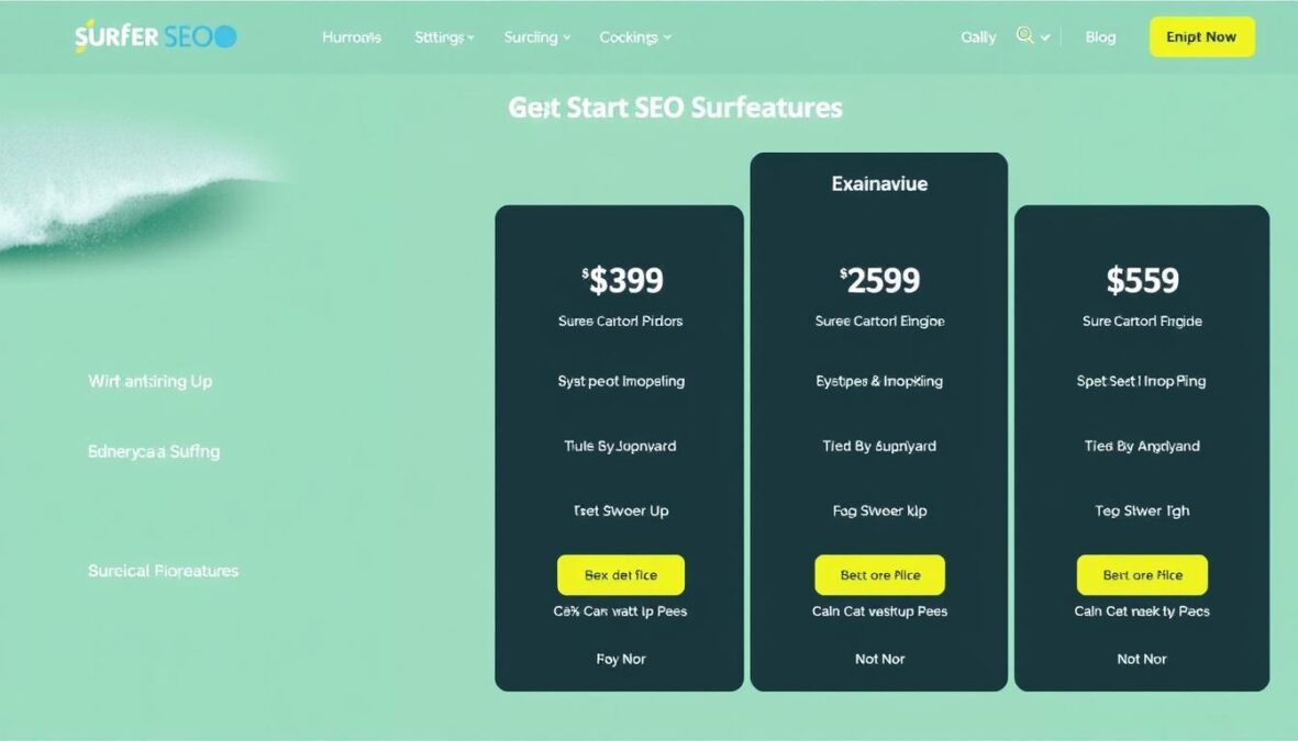 Surfer SEO pricing plans