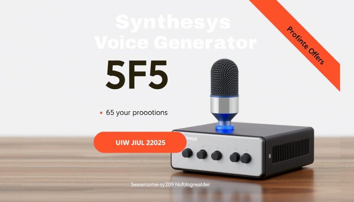 how to get Synthesys AI voice generator promo