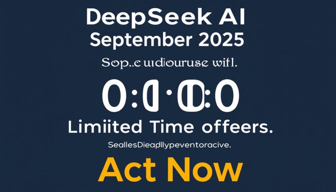 DeepSeek AI September 2025 limited-time offers final reminder
