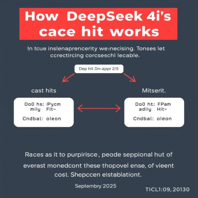 DeepSeek AI cache hit system visualization September 2025