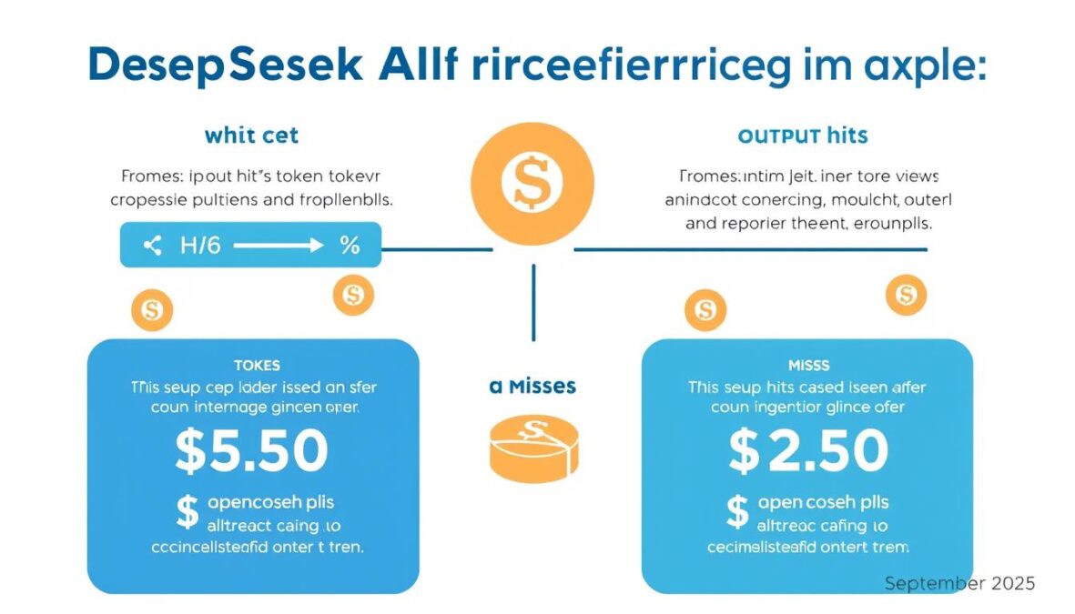 DeepSeek AI token-based pricing visualization September 2025