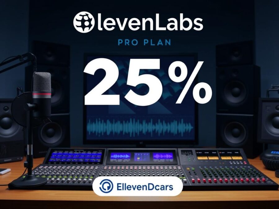 ElevenLabs Voice AI Pro Plan with 25% discount offer