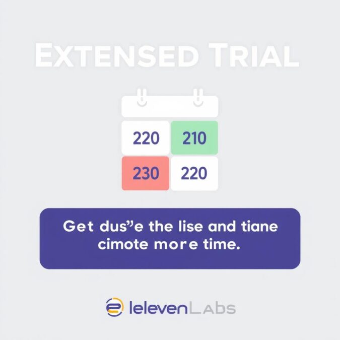 Extended trial period for ElevenLabs Voice AI