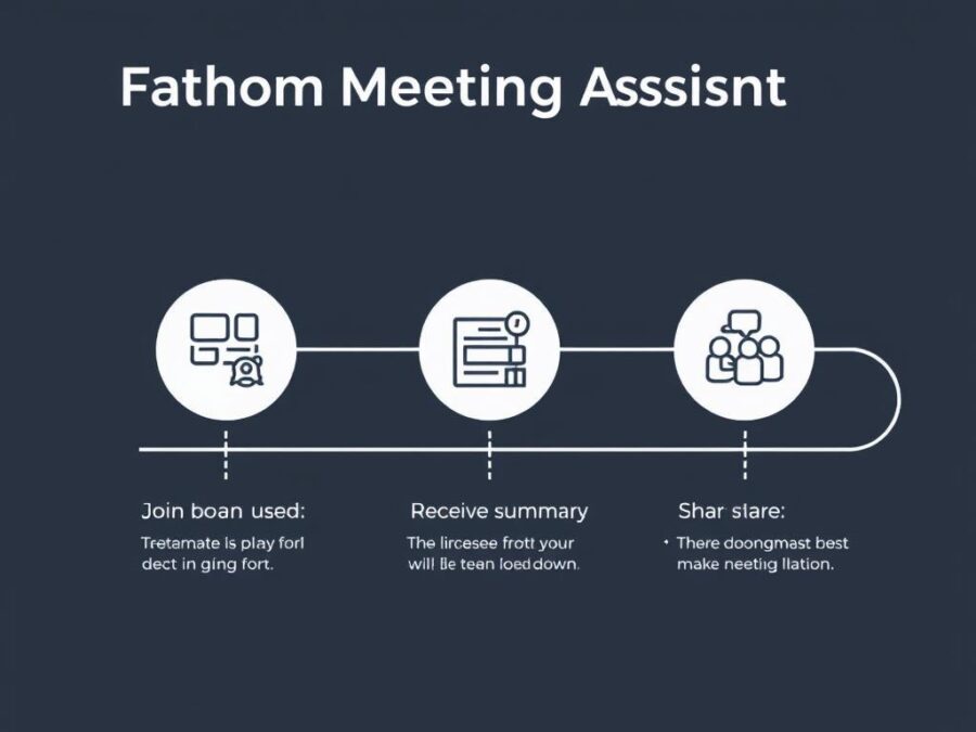 Fathom Meeting Assistant workflow showing integration with meeting platforms