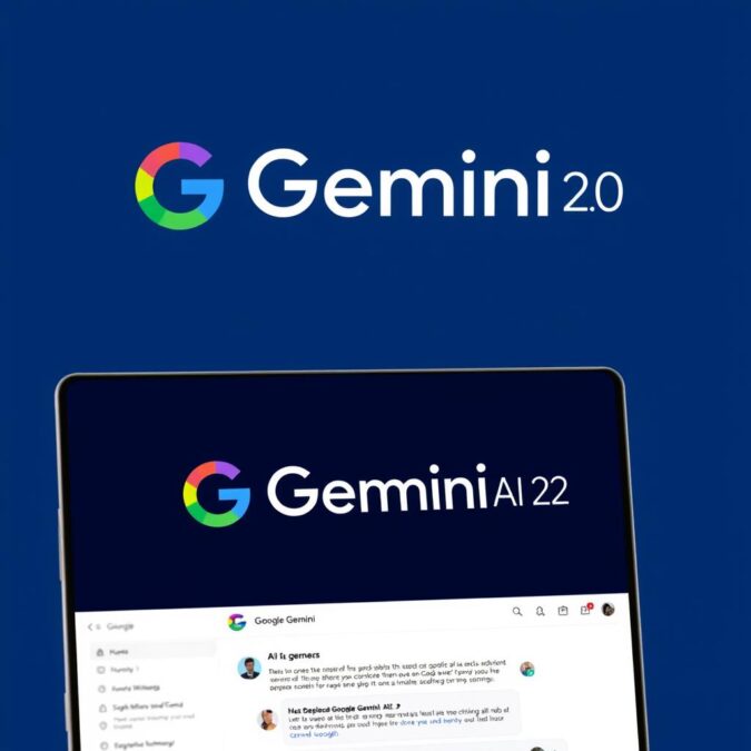 Gemini AI 2.0 logo and interface