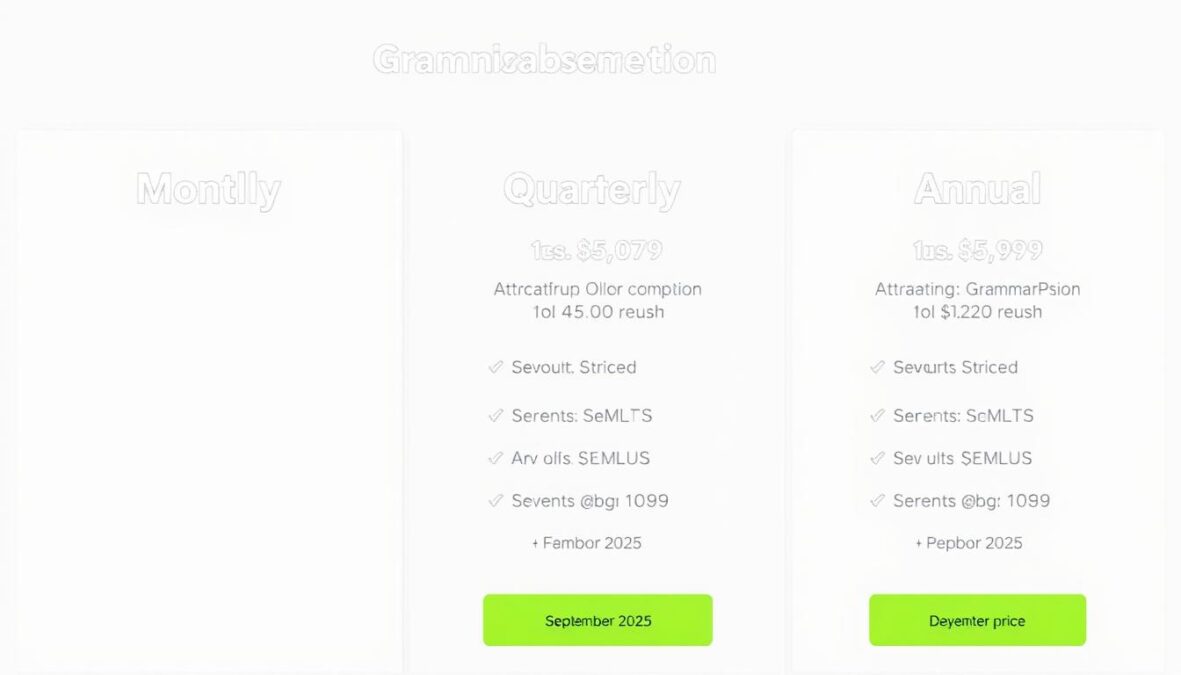 Grammarly AI subscription plans comparison with September 2025 discount prices