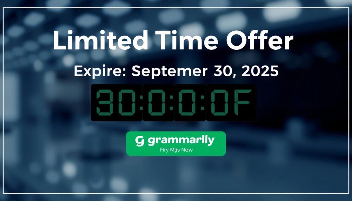 Limited time Grammarly AI Discounts & Student Deals September 2025 with countdown timer