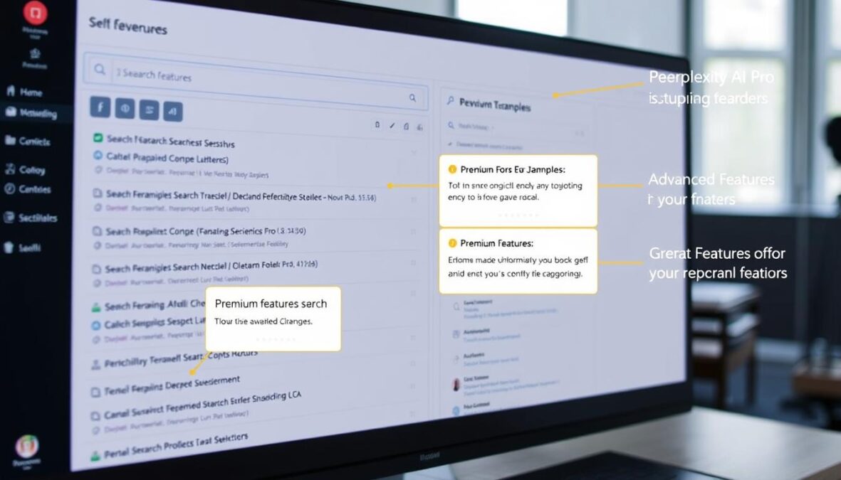 Perplexity AI Pro features demonstration with multiple search examples