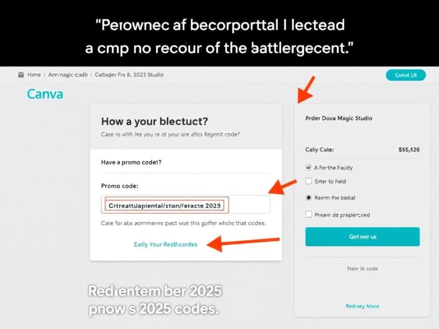 Step-by-step guide showing how to redeem Canva Magic Studio promo codes for September 2025