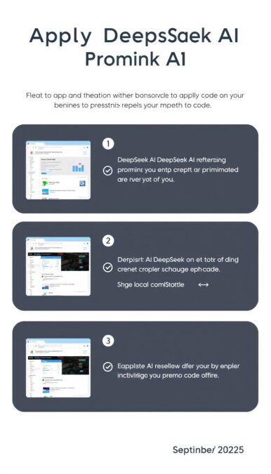 Step-by-step guide to applying DeepSeek AI promo codes September 2025