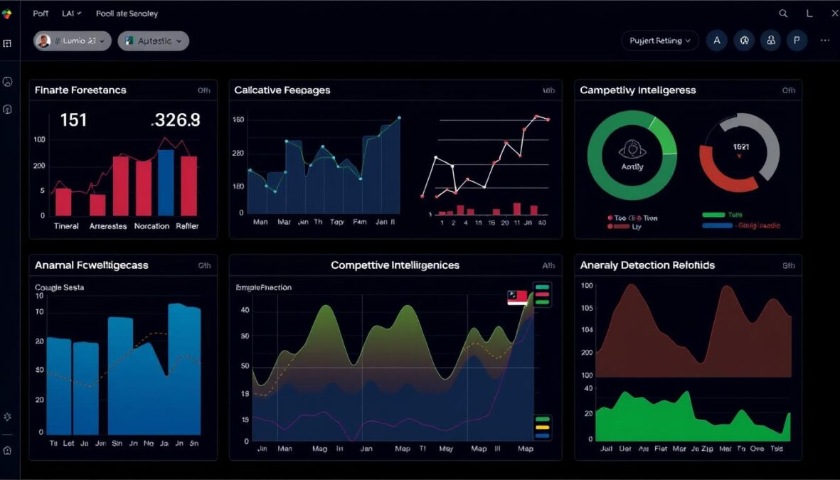 Business intelligence dashboard powered by Lumio AI