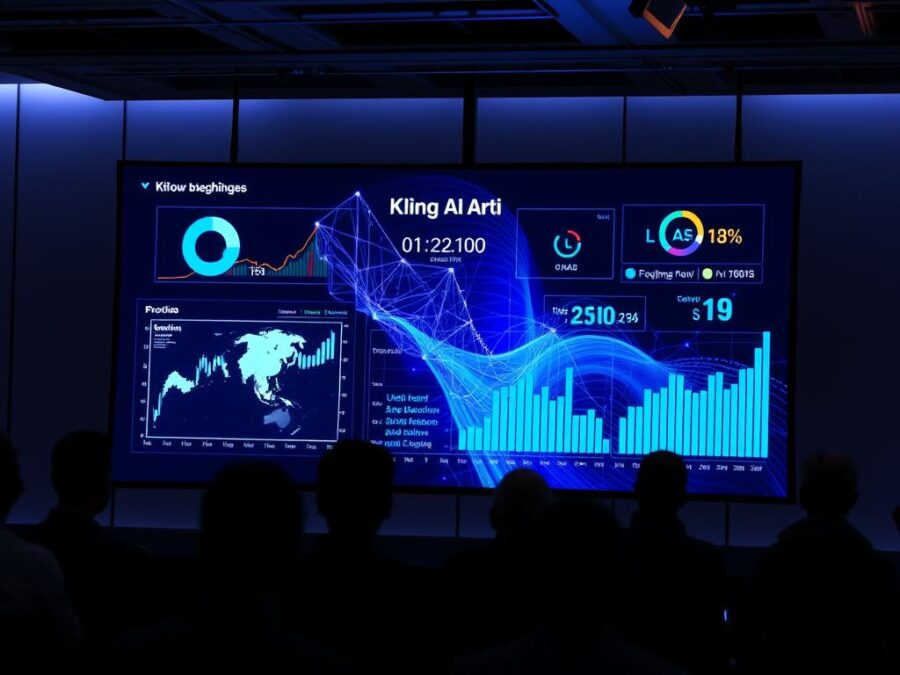 Business presentation created with Kling AI using November 2025 promo code