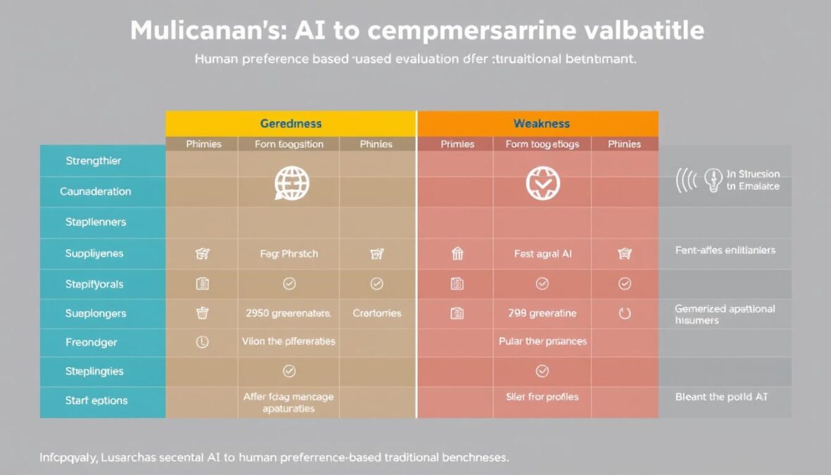 Comparison of LMarena AI evaluation with traditional benchmarks