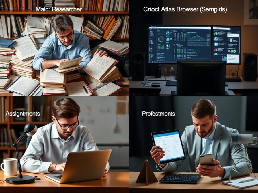 Different user personas who would benefit from ChatGPT Atlas Browser