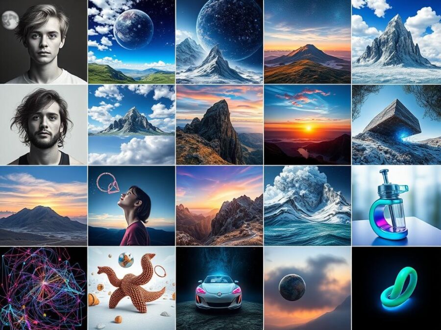 Examples of AI-generated images created with Leonardo.Ai