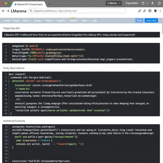 LMarena API documentation interface