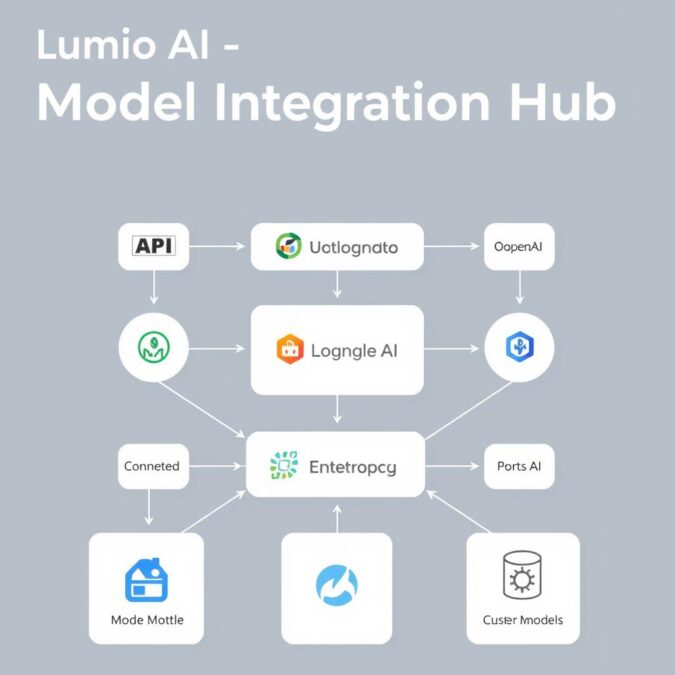 Lumio AI model integration hub connecting multiple AI services