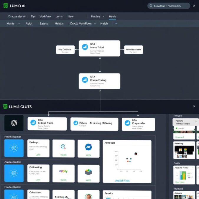 Lumio AI workflow automation interface