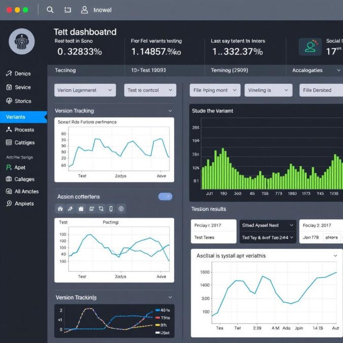 Pre-release testing dashboard showing multiple model variants