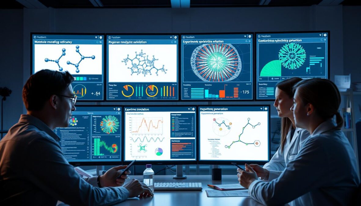 Research team using Lumio AI for scientific discovery