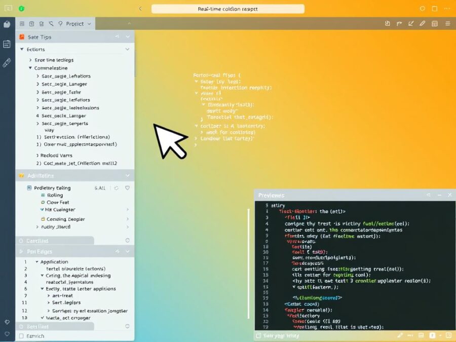 Screenshot showing real-time collaboration in a vibe-coding environment with multiple users