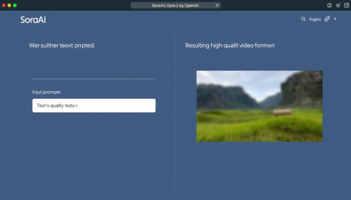 Sora 2 by OpenAI interface showing improved video generation capabilities