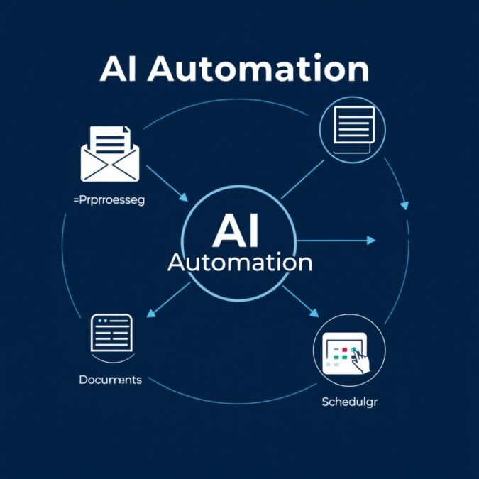 AI automation workflow showing task management