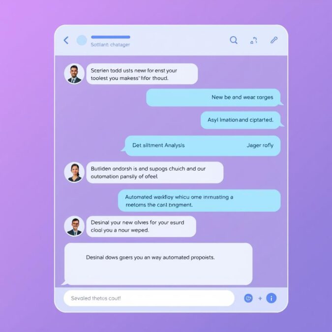 AI chatbot interface helping customers