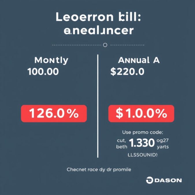 Annual billing savings calculator for Leonardo AI with December 2025 promo code