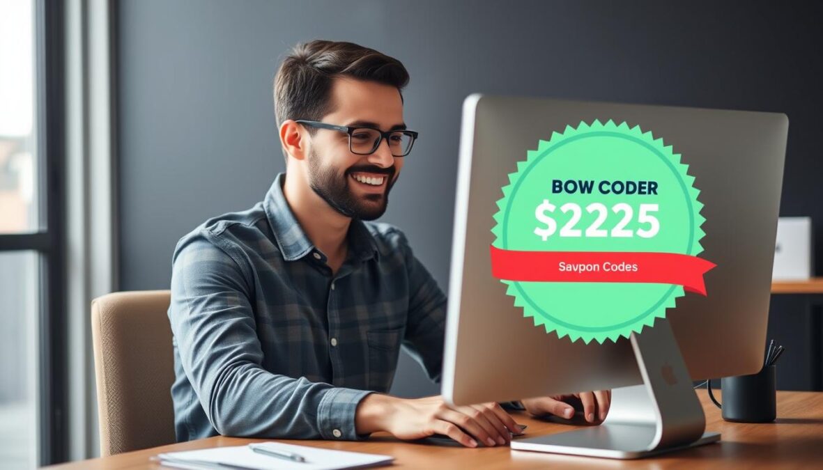 Content creator using Descript AI with December 2025 coupon savings