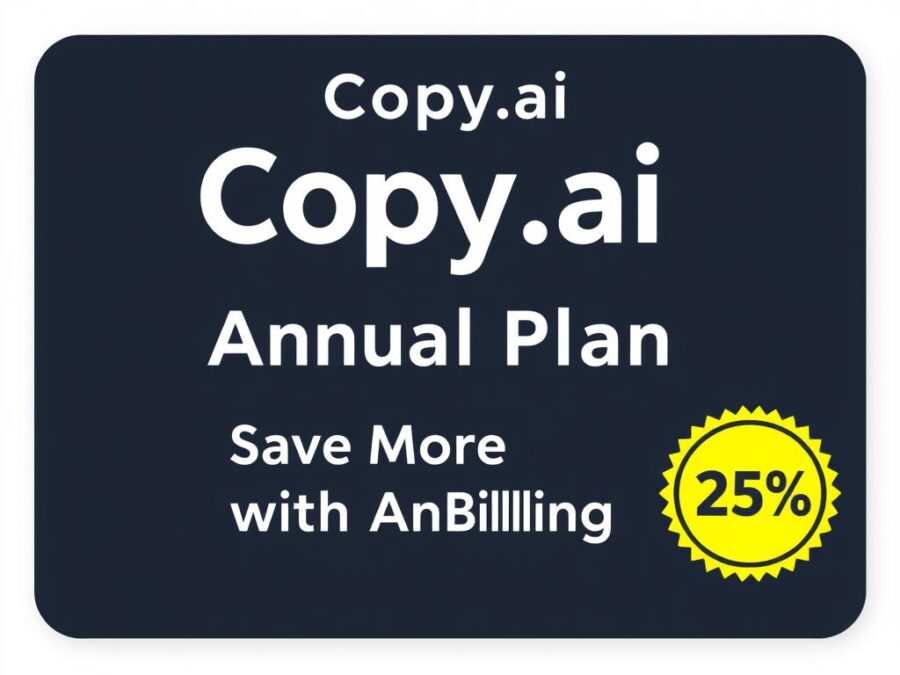 Copy.ai Annual Plan with 25% discount for November 2025