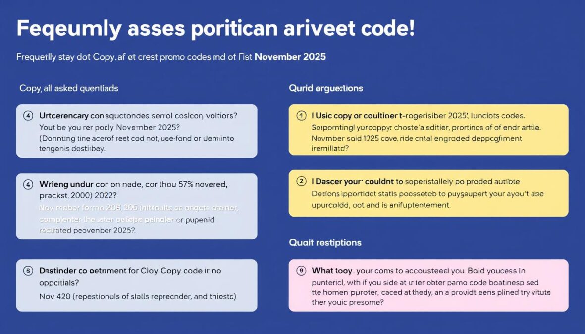Copy.ai FAQ section with information about November 2025 promo codes