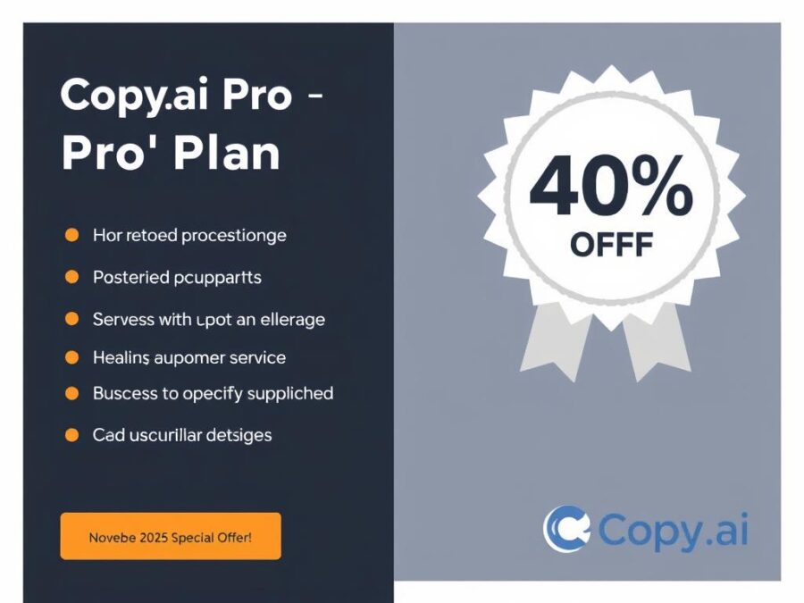Copy.ai Pro Plan with 40% off November 2025 promo code