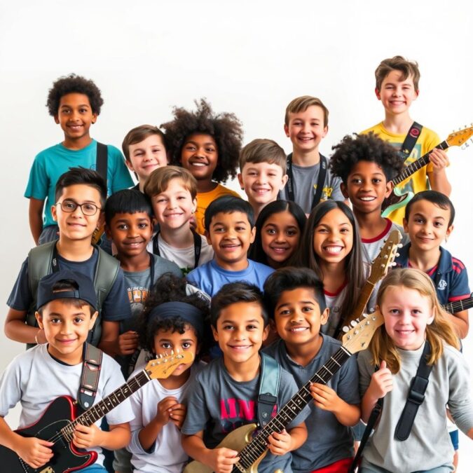 Diverse group of student musicians eligible for DistroKid discount