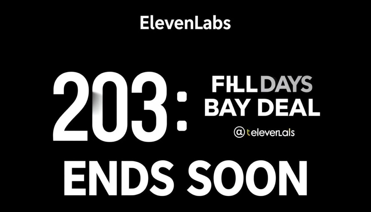 ElevenLabs Black Friday 2025 deal final countdown timer