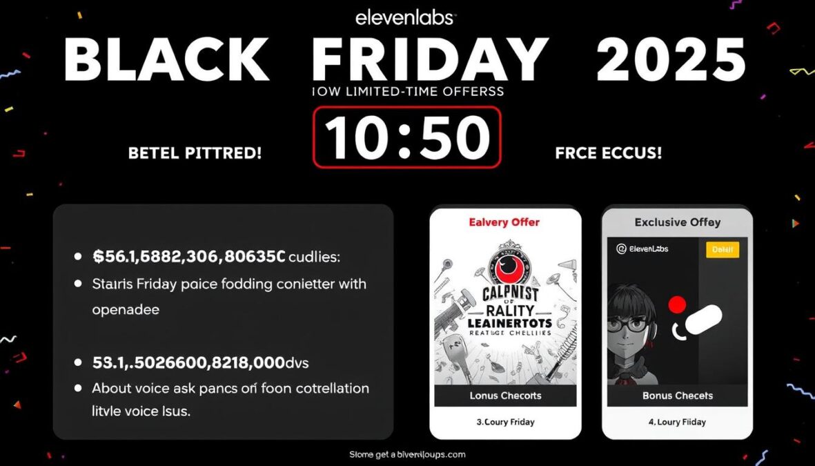 ElevenLabs Black Friday 2025 exclusive limited-time offers with countdown timer