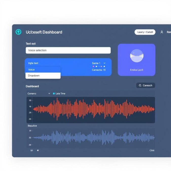 ElevenLabs interface showing voice generation features