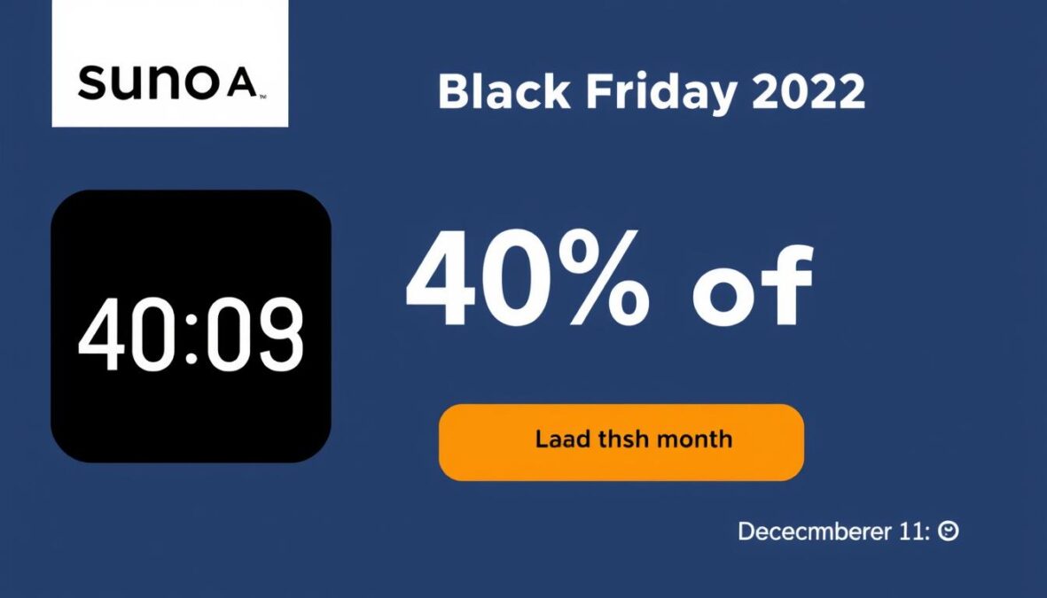 Final call to action for Suno AI Black Friday 2025 promo code valid through December