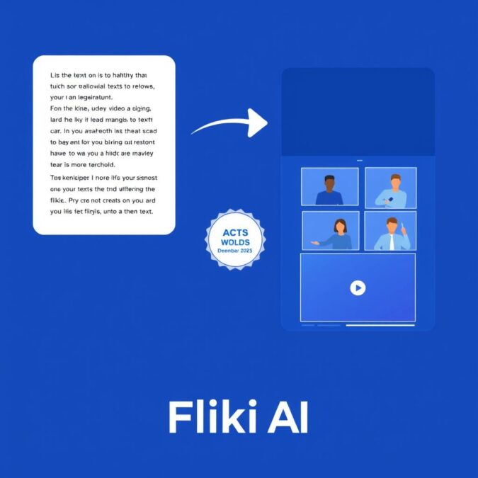 Fliki AI text-to-video conversion feature with December 2025 promo applied