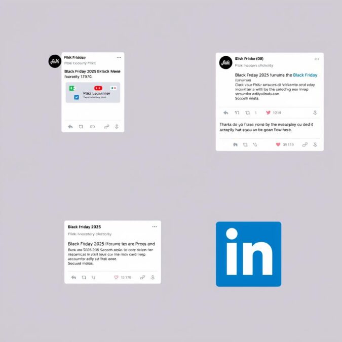 Fliki social media profiles announcing Black Friday 2025 deals