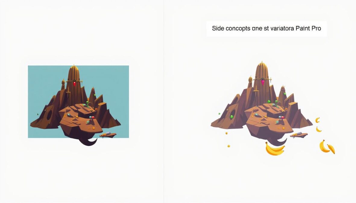 Hybrid workflow showing concept created in Midjourney then refined in Nano Banana Pro
