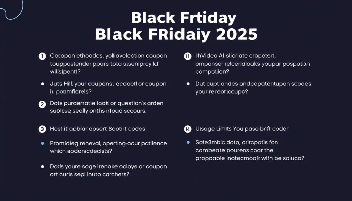 InVideo AI Black Friday 2025 coupon FAQ section