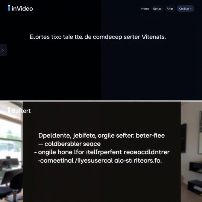 InVideo AI text-to-video generation feature demonstration