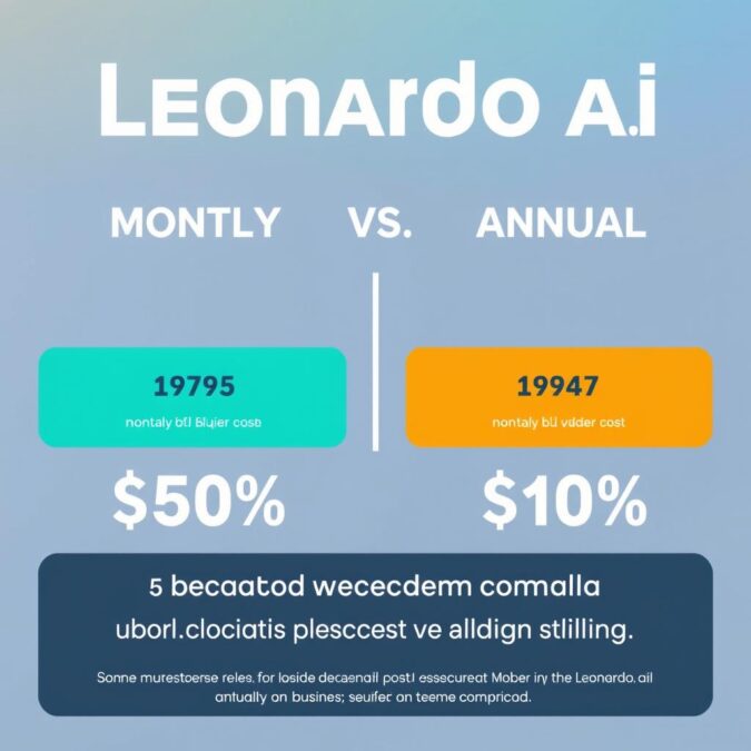 Leonardo.ai annual subscription savings comparison