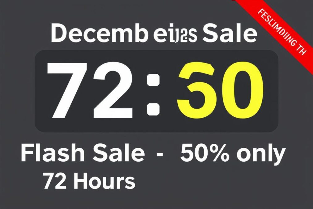 Limited-time flash sale banner for Jasper AI December 2025 promo code