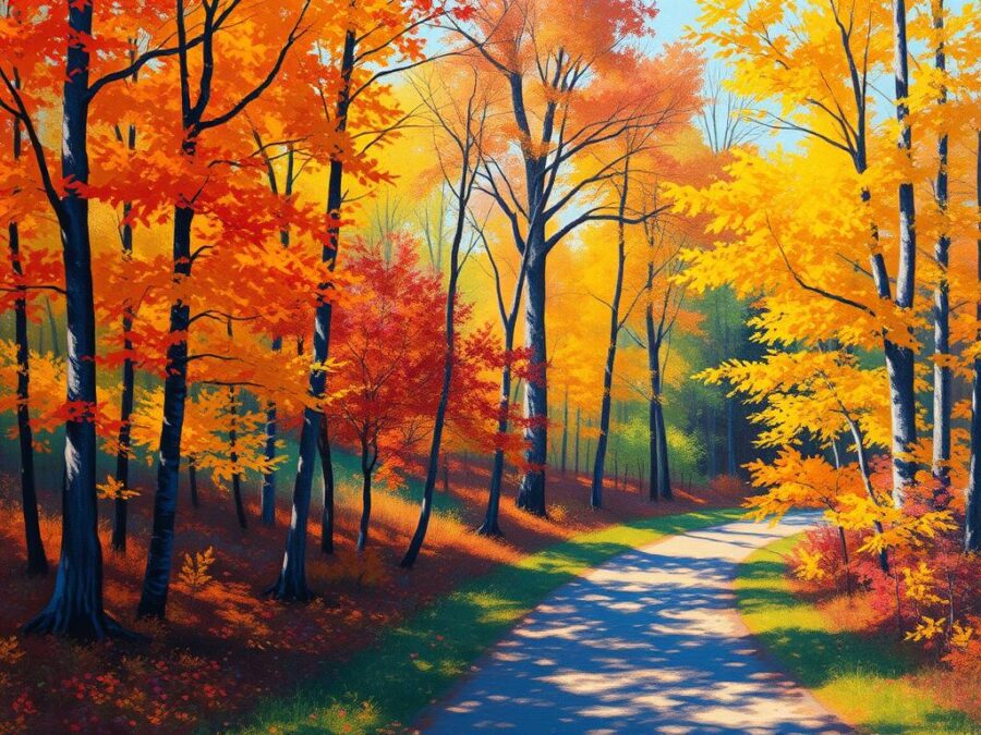 Midjourney artistic style example showing impressionist landscape