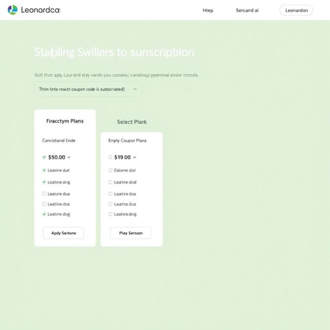 Step 3: Select a Leonardo.ai subscription plan