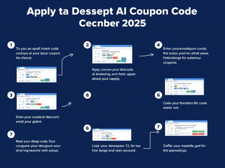 Step-by-step guide showing how to apply Descript AI coupon code December 2025