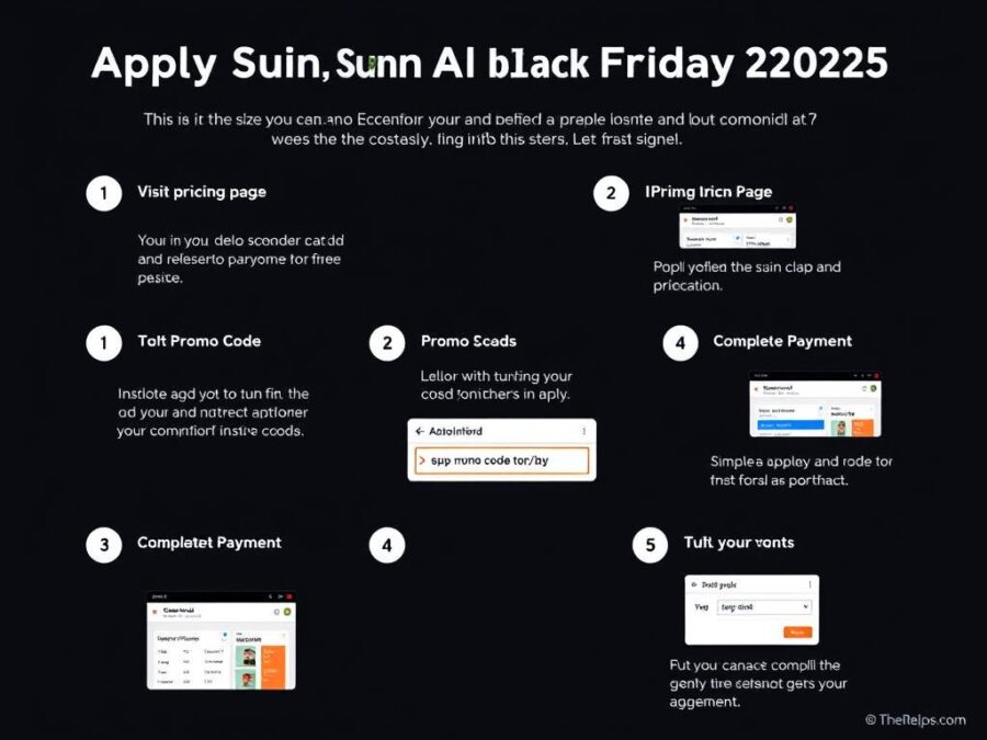 Step-by-step visual guide for applying Suno AI Black Friday 2025 promo code